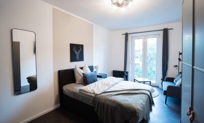 Chambre Turin (2ème étage, 15m2, 1ch., cuisine, salle de bain)